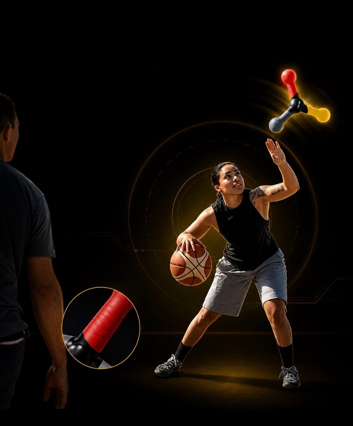 NeuroBall Pro stick de réaction - bienfaits cognitifs réflexes coordination pour sportifs basketball football handball