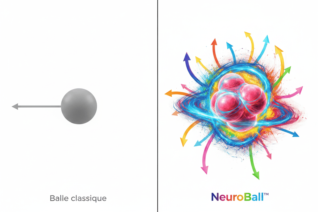 NeuroBall™ vs balle classique comparaison balle de réflexes vs balle ordinaire pour améliorer coordination et réflexes