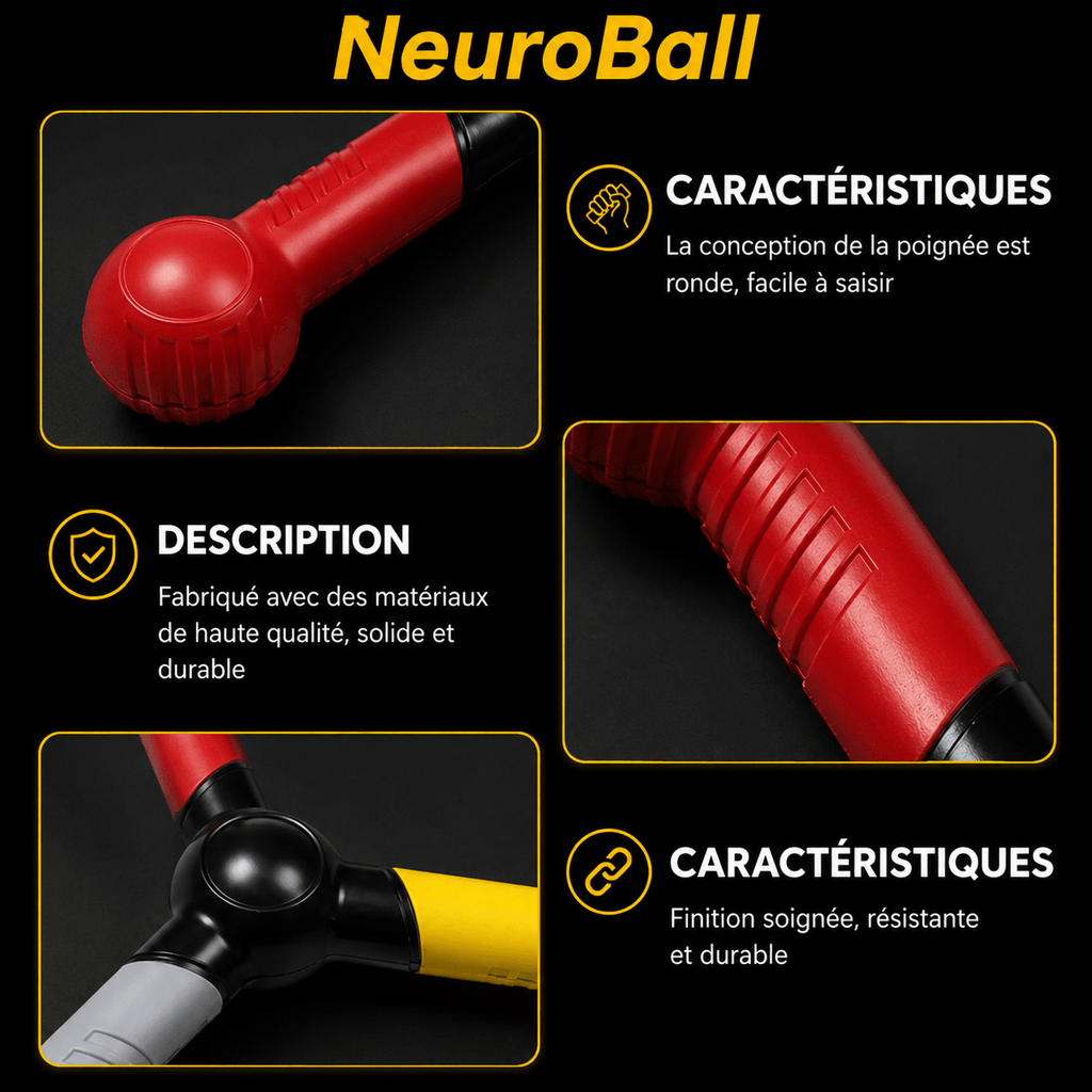 NeuroBall Pro - 20cm, 3 branche, 4 couleurs